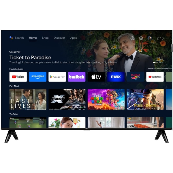Televizor QLED TCL 32V5C Full HD, 60Hz, Bluetooth, 2x HDMI, negru, 32"