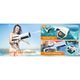Pistol cu Apa Electric Giftry®, 500 ml, Reincarcare Automata 12 sec, Distanta 10m, Baterie Reincarcabila, Rezistent la Apa, cu Ochelari Protectie, pentru Copii si Adulti, alb