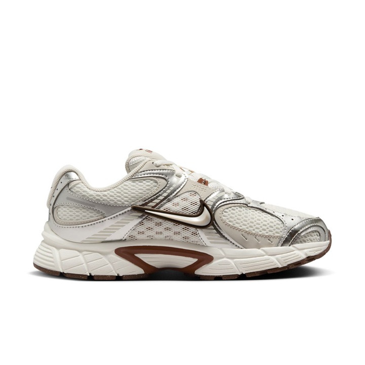 Nike, Pantofi sport V5 RNR cu insertii de plasa, Argintiu