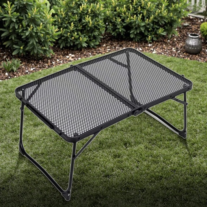 Masa pliabila din plasa de fier, portabila, 70×40