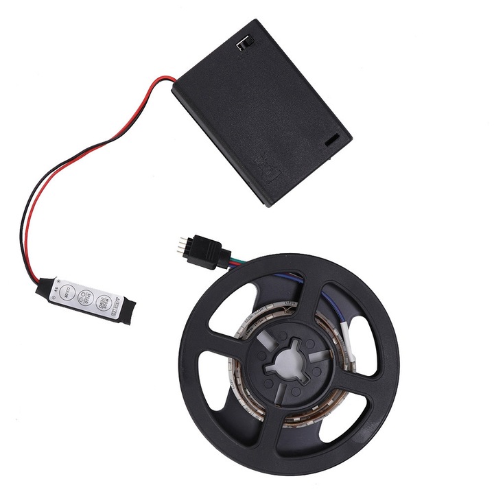 LED ленти 5V 1м, захранвани с батерии, за подсветка на телевизор, чисто бяло