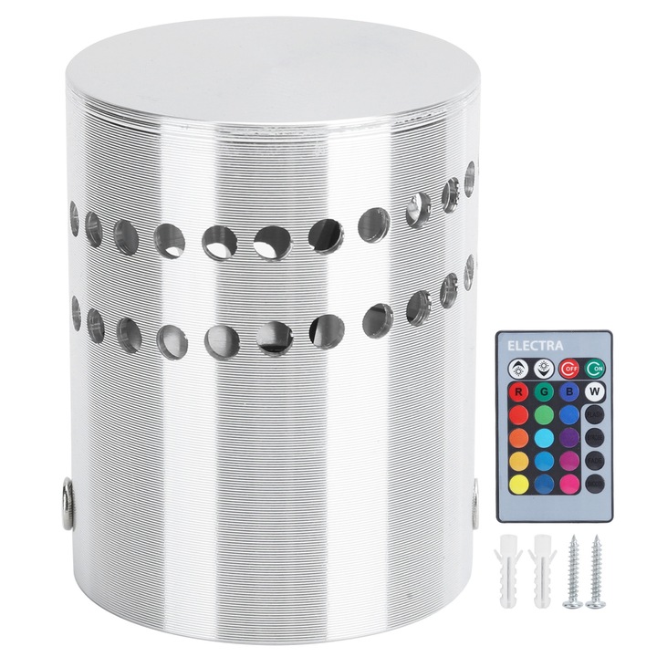 3W LED спираловидна RGB стенна лампа, таванна лампа с дистанционно управление, стенна лампа за коридор, AC 85-265V