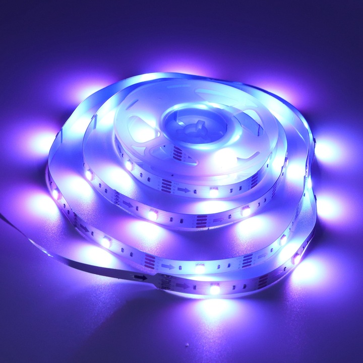 LED USB RGB fényszalag távirányítóval Dekorációs lámpa TV szobába Háttérvilágítás 2M 36LED