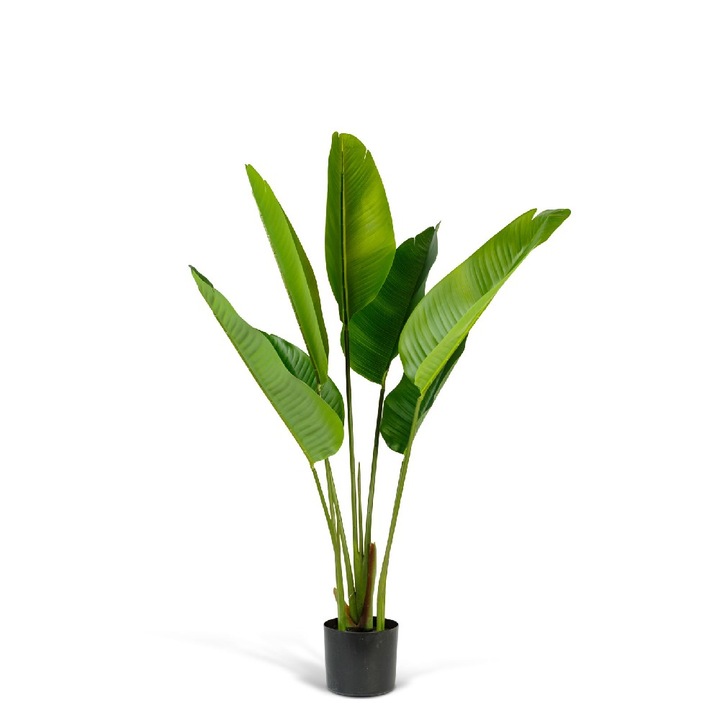 Planta decorativa artificiala bananier – 1, 2 m, verde