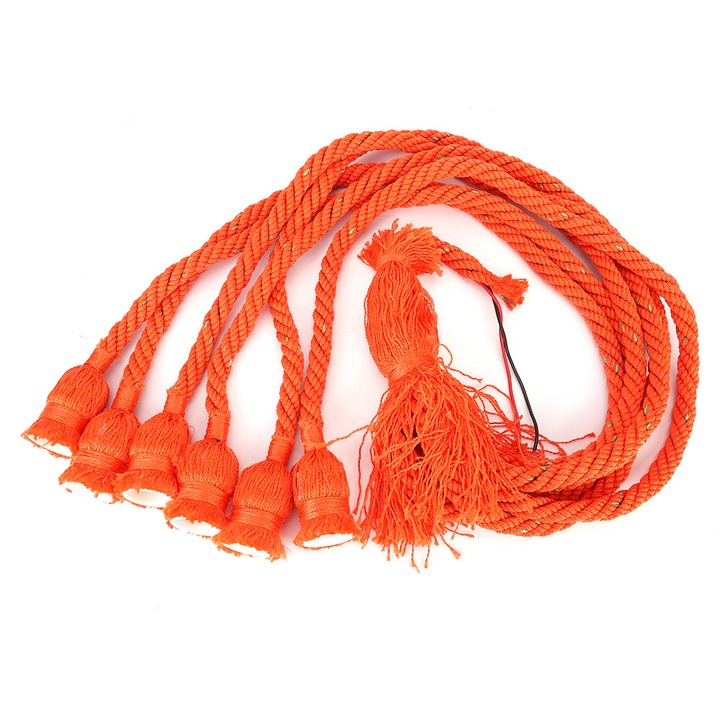 Таванен полилей винтидж в рустикален стил, 1 м, с найлоново въже, с цокъл E27, 85-260V, 1 м, 6 глави