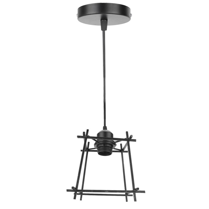 Винтидж висяща таванна лампа от желязо E27 за интериор, за спалня, всекидневна, 85-265V