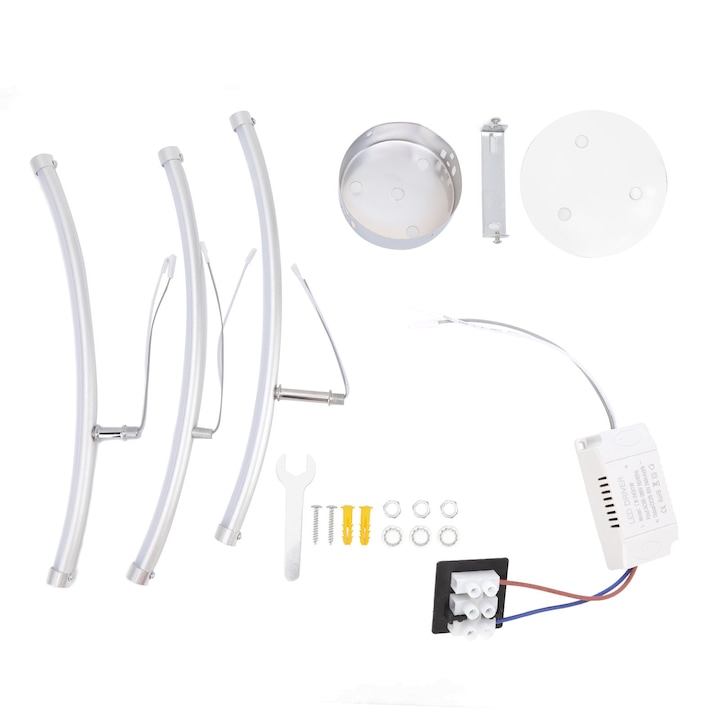 Линейна таванна лампа Trident Arc LED с линейна светлина 2500LM, висока яркост, модерна таванна лампа за офис AC85‑265V