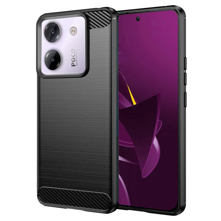 Husa pentru Xiaomi Poco M7 Pro 5G, L19, Poliuretan, Black