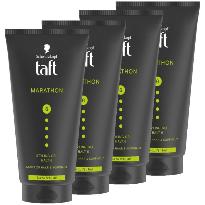 Taft Marathon hajformázó gél, 4x150ml-es készlet, hosszan tartó tartás, vegán