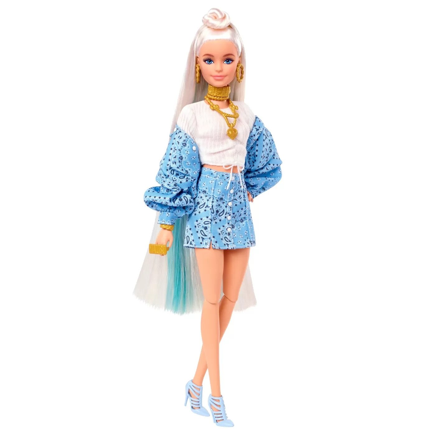 Barbie extra baba Barbie kendővel - eMAG.hu
