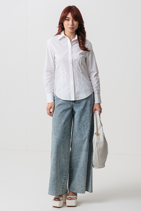 Max&Co, Pamuting klasszikus gallérral, Fehér, M