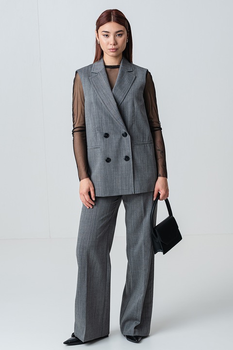 Max&Co, Сако с двуредно закопчаване, Сив, S