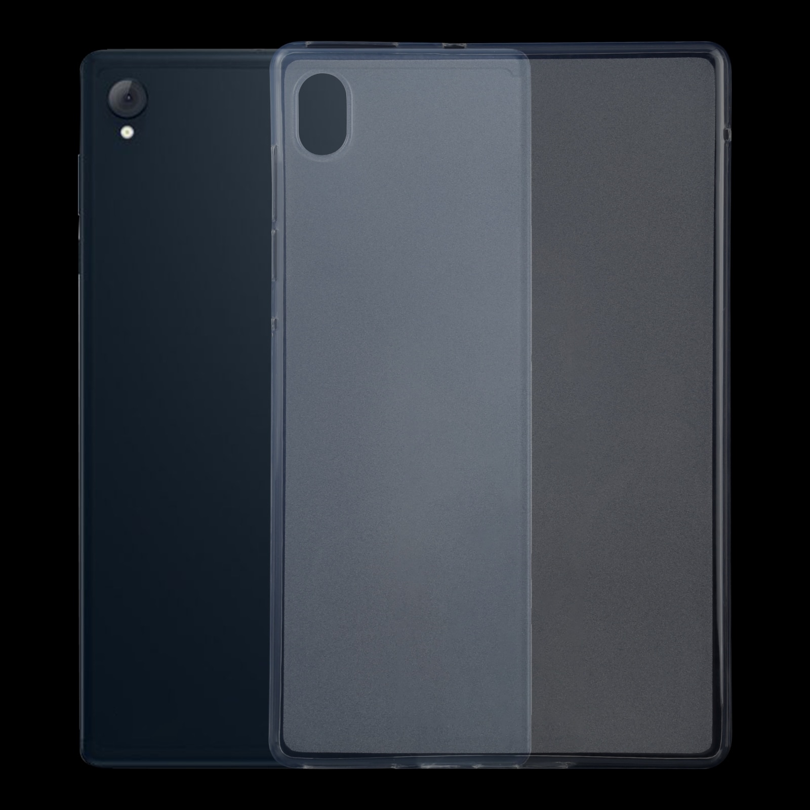 Husa tableta pentru Lenovo Tab K10, TPU mat / lucios, protectie impotriva socurilor, albastru inchis