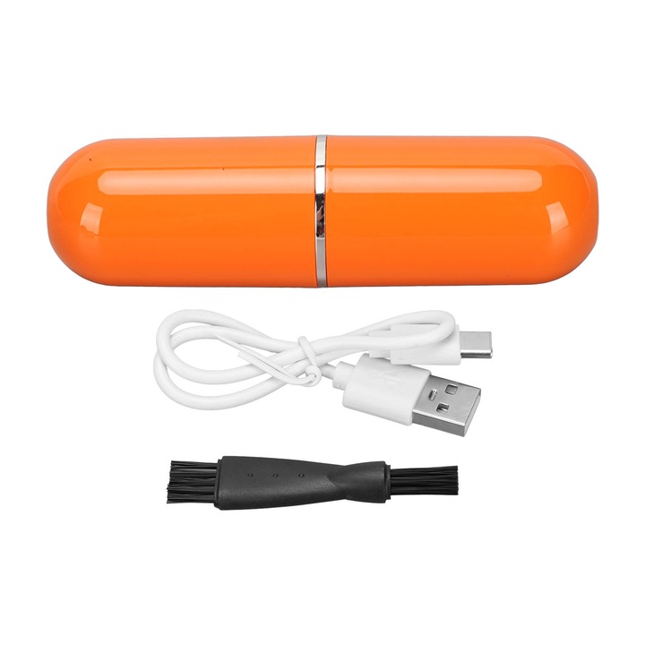 Mini rozsdamentes acél hajvágó, USB-n keresztül tölthető