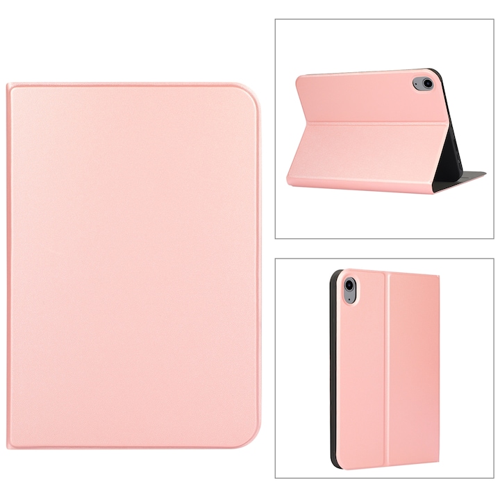 Husa tableta pentru Lenovo Legion Y700, textura Voltage Craft din TPU, tip carte, piele PU, Roz