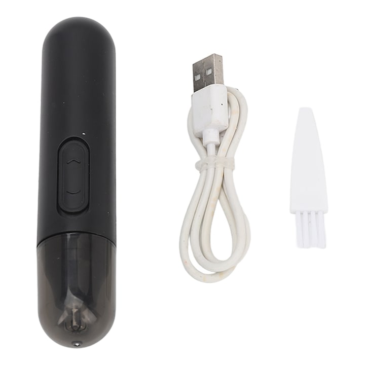 Trimmer electric pentru parul din nas, reincarcabil, cu accesorii, usor de curatat, 200mAh