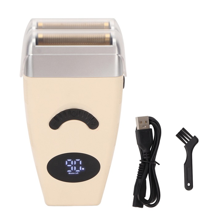 USB újratölthető, rugalmas és vízálló szakállvágó férfiaknak