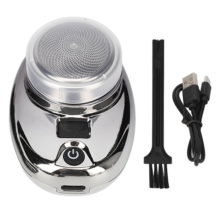 Vezeték nélküli elektromos szakállvágó, mini USB, újratölthető, LED-del