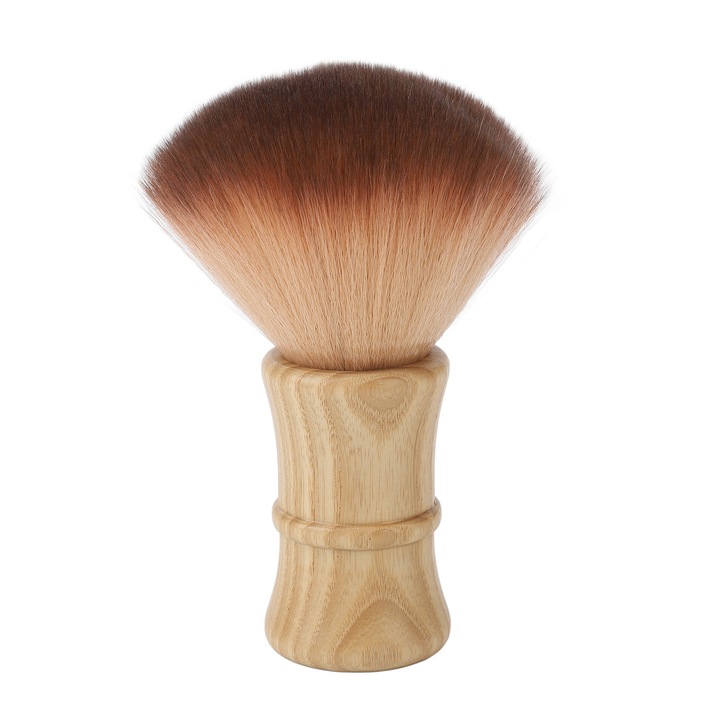 Pamatuf pentru curatare par, nylon, maner din lemn, pentru salon si acasa