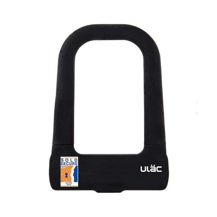 Antifurt bicicleta, ULAC, Stockholm, include sistem prindere cadru, premiat international, grosime 14mm, negru