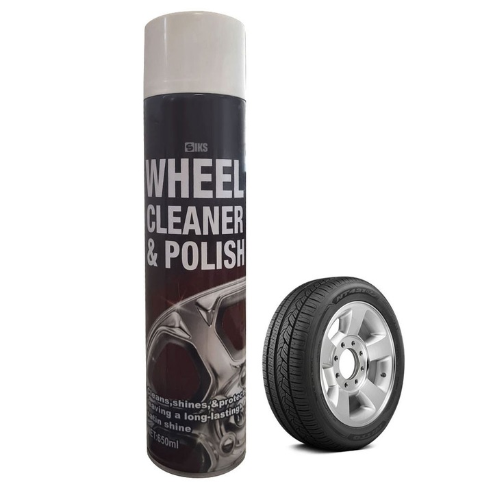 SIKS spray autófelnik tisztításához és zsírtalanításához, autókozmetikai oldat polírozáshoz, fényesítéshez és selyemfényű felnik kezeléséhez, 650 ml, színtelen
