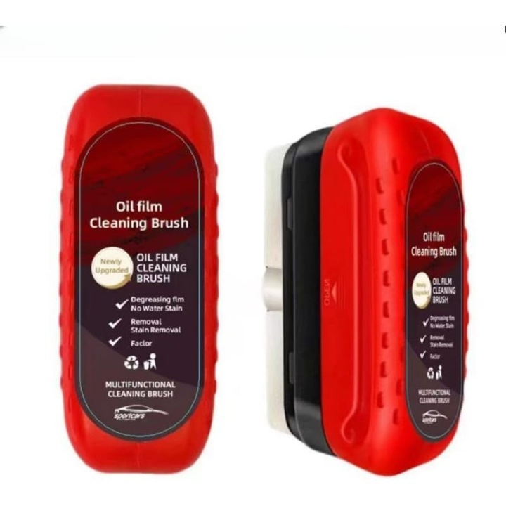 Solutie Curatare Geamuri Auto 150ml – Efect Anti-Aburire & Hidrofob, Indepartare Pelicula Ulei, Claritate Parbriz, Rosu