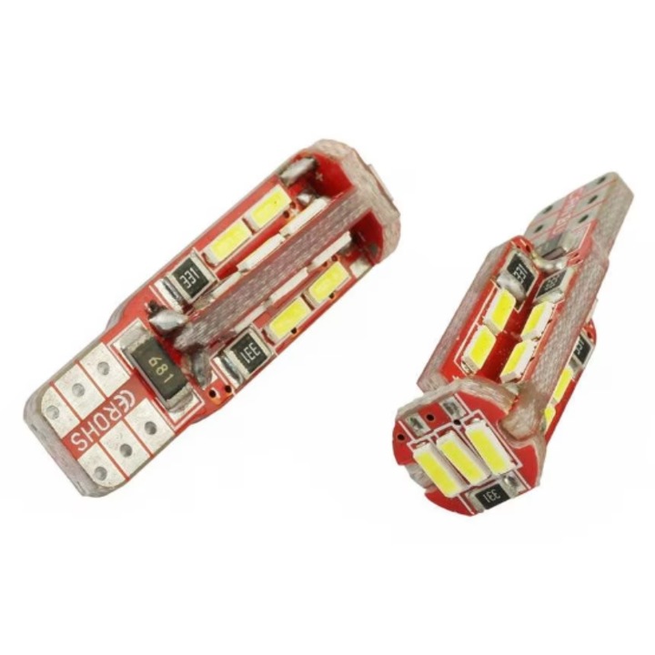 2 darabos autóizzó készlet, LED, W5W, fehér