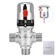 Vana de amestec termostatica, Amxcnoy, G1/2-DN15, Controlul temperaturii, Protectie Antioparire, reglabila intre 20°C-50°C, Alama, Multicolor