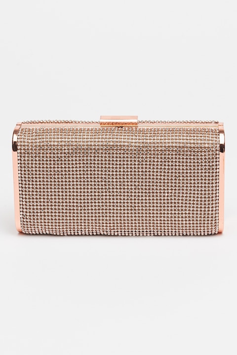 Chiara Canotti, Geanta cu strasuri Minaudiere, Roz prafuit