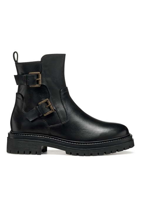 Geox, Ghete de piele cu catarame, Negru
