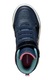 Geox, Pantofi sport cu velcro si LED-uri, Albastru inchis, Roz, 30 EU