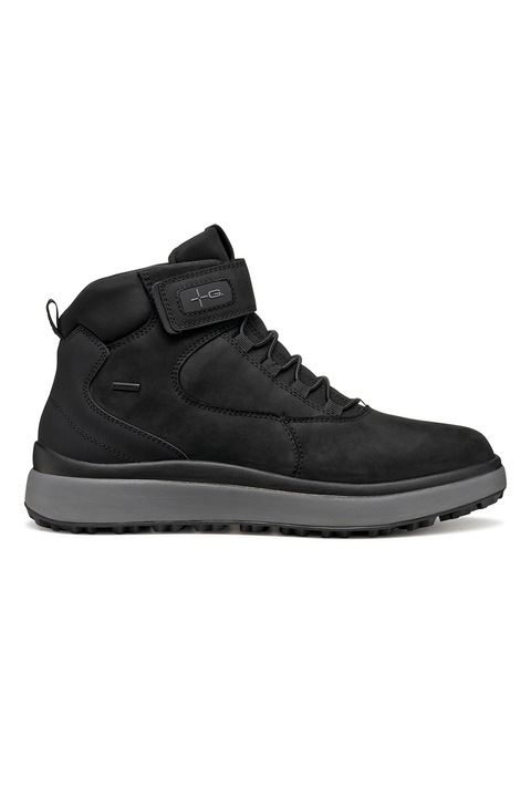 Geox, Ghete de piele cu velcro, Negru