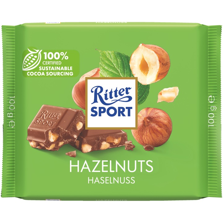 Ciocolata Ritter Sport Alune Maruntite, 100g