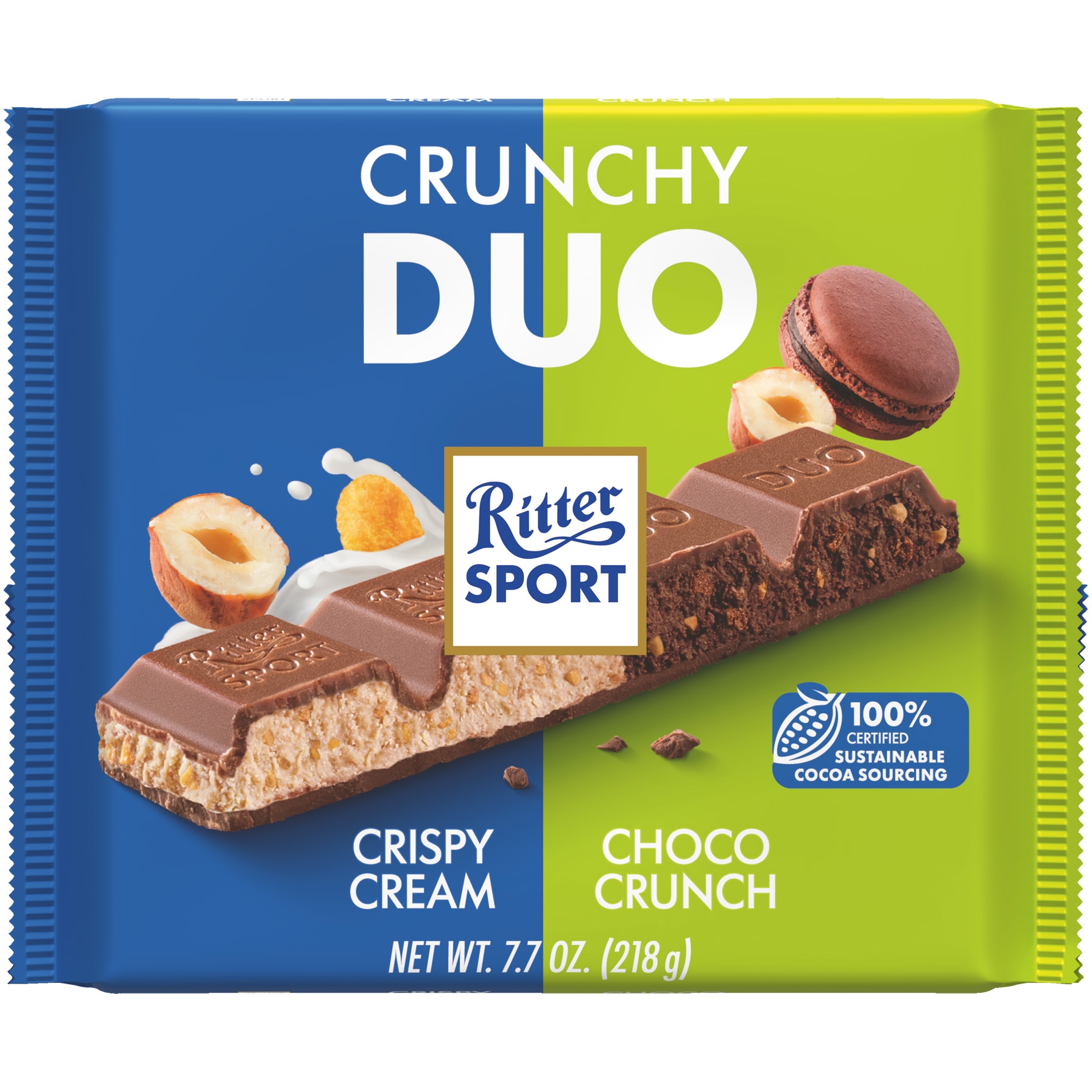 Ciocolata Ritter Sport Crunchy Duo, 218g