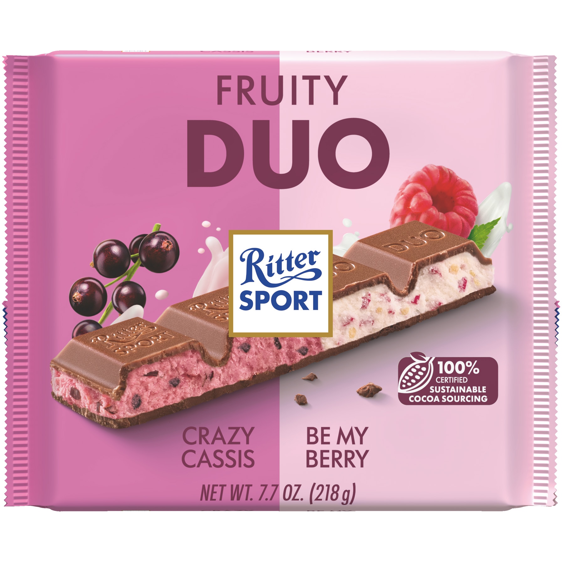 Ciocolata Ritter Sport Fruity Duo, 218g