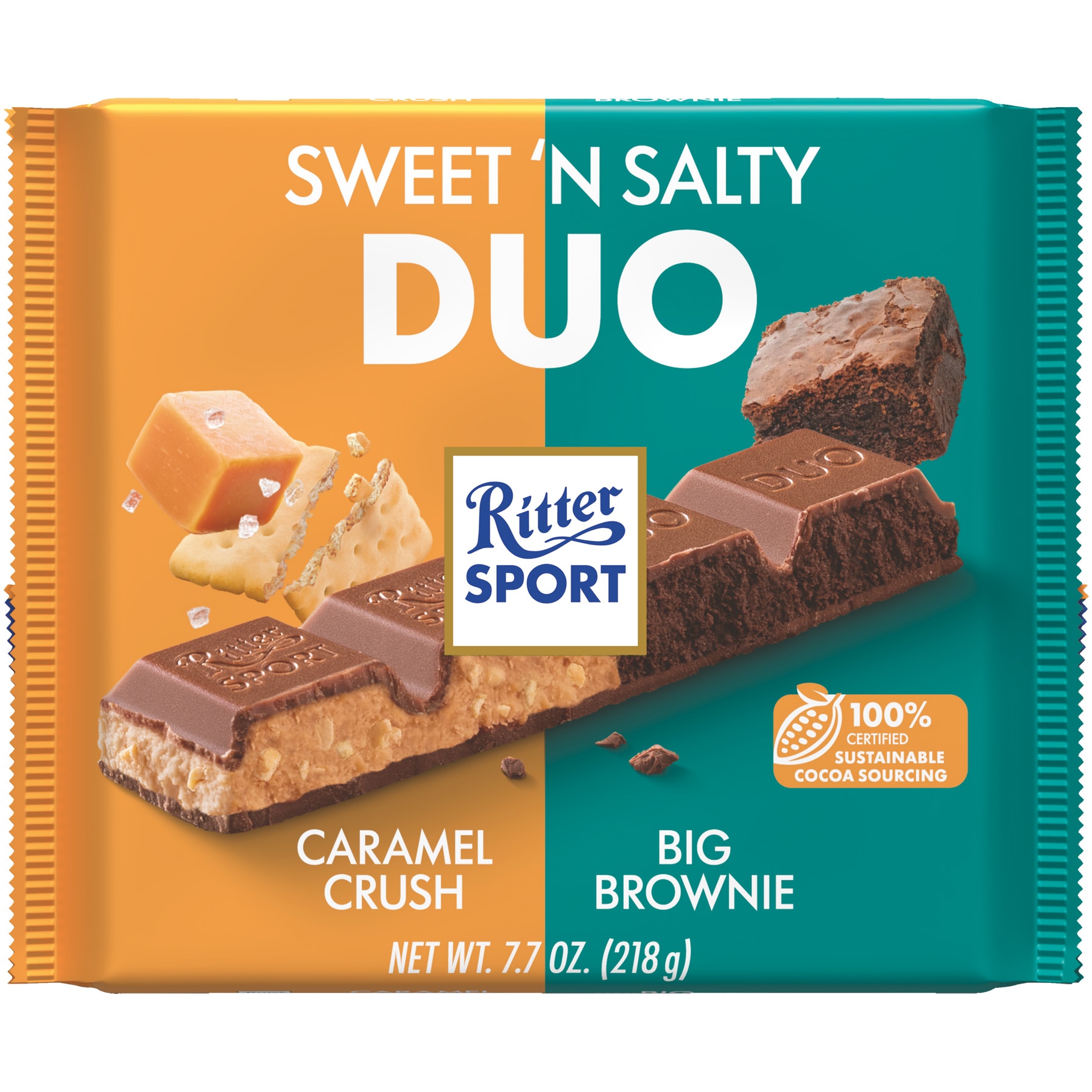 Ciocolata Ritter Sport Sweet N Salty Duo, 218g