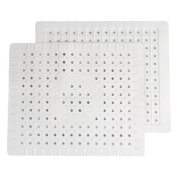 Set 2 covorase pentru chiuveta,, AjieQaQ, Silicon, Alb