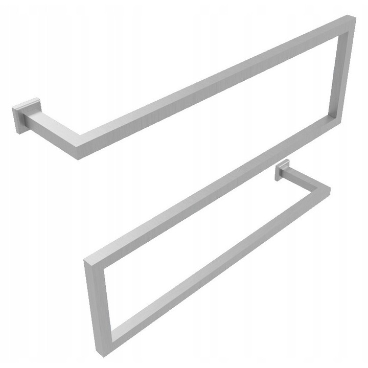 Suport pentru prosoape, inox, 40x80x10cm, finisaj slefuit, set disponibil