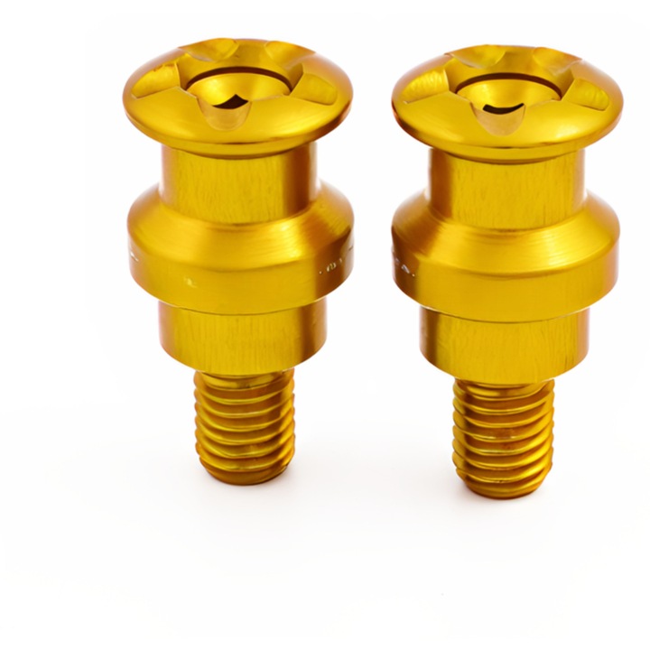 Insertii Suport Stand Paddock – Evotech Italia – M10C – Kawasaki – Aluminiu CNC – Auriu