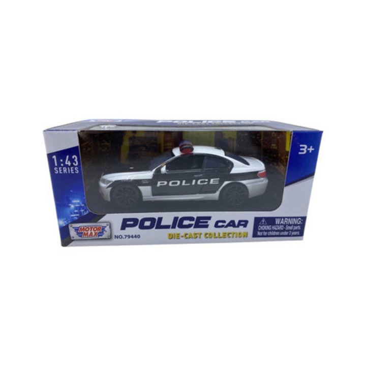 1/43-as modell BMW M3 kupé *rendőrségi*, fekete/fehér
