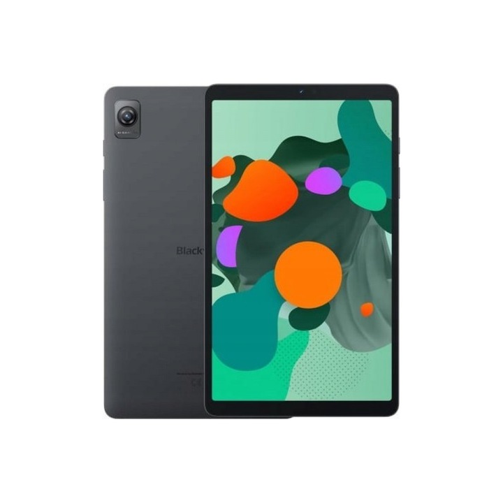 Таблет, Blackview, Tab 60, Unisoc T606 Octa-Core 1.6GHz процесор, 8.68" WXGA+ екран, 6GB RAM, 128GB Flash 8MP, Wi-Fi, Bluetooth, 4G, Dual SIM, Android, без зарядно (сив)
