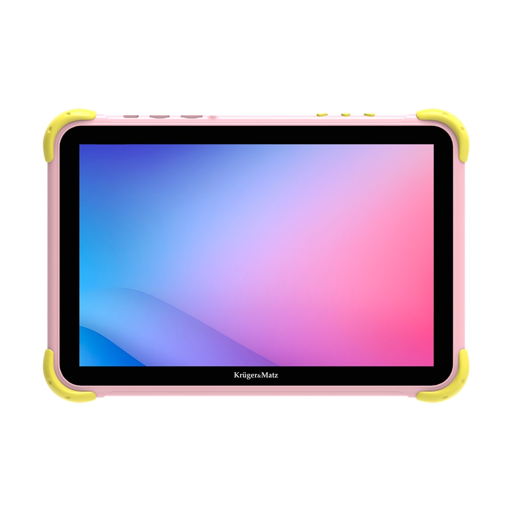 Tableta, Kruger&Matz, FUN 1008, Procesor Unisoc Tiger T310 Quad-Core, Ecran IPS 10.1", 4GB RAM, 64GB Flash, 5MP, Wi-Fi, Bluetooth, 4G, Android (Roz)
