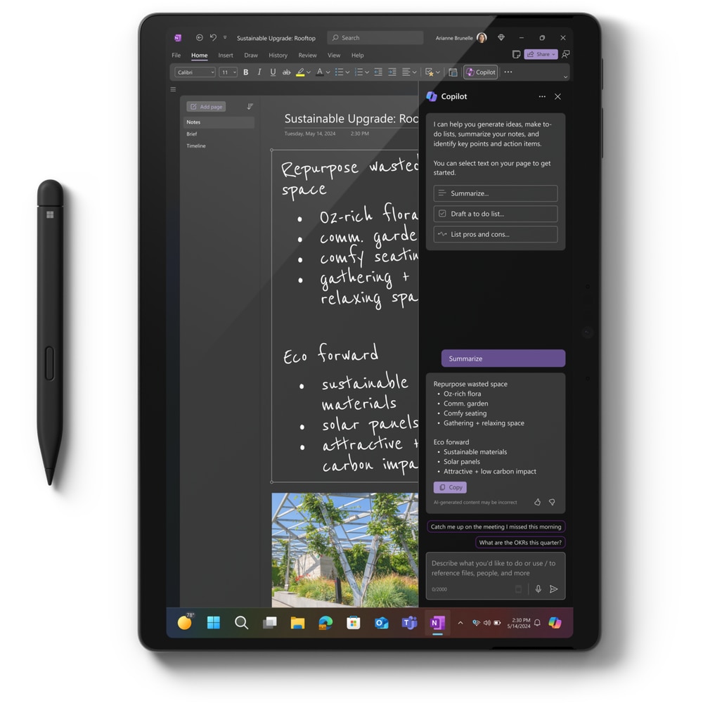 Tableta Microsoft Surface Pro 11 Copilot+PC, Procesor Intel Core Ultra 7 266V, Ecran OLED 13", 16GB RAM, 512GB SSD, Windows 11 Pro Negru