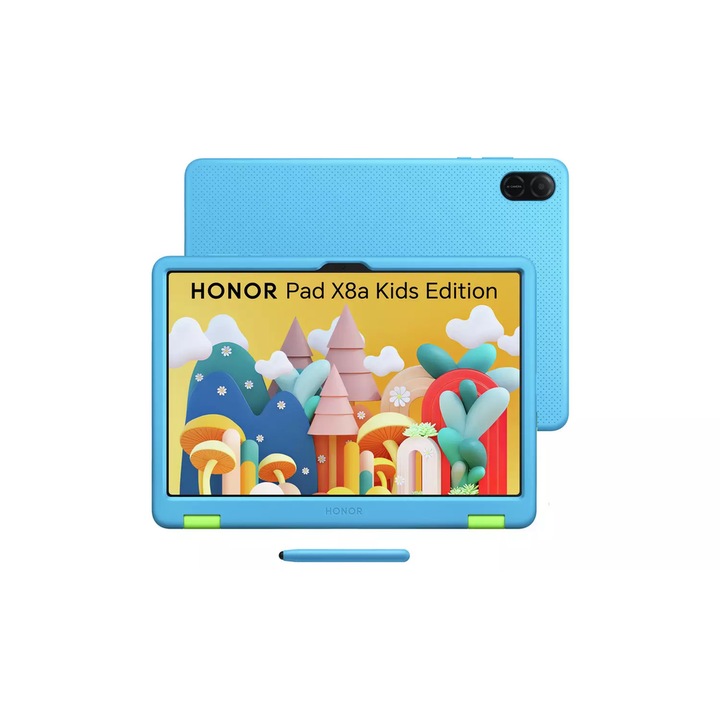 Таблет, Honor, Pad X8a 11" Kids Edition, процесор Snapdragon 680 Octa-Core, 11" IPS LCD екран, 4GB RAM, 128GB Flash, 5MP, Wi-Fi, Bluetooth (сив)