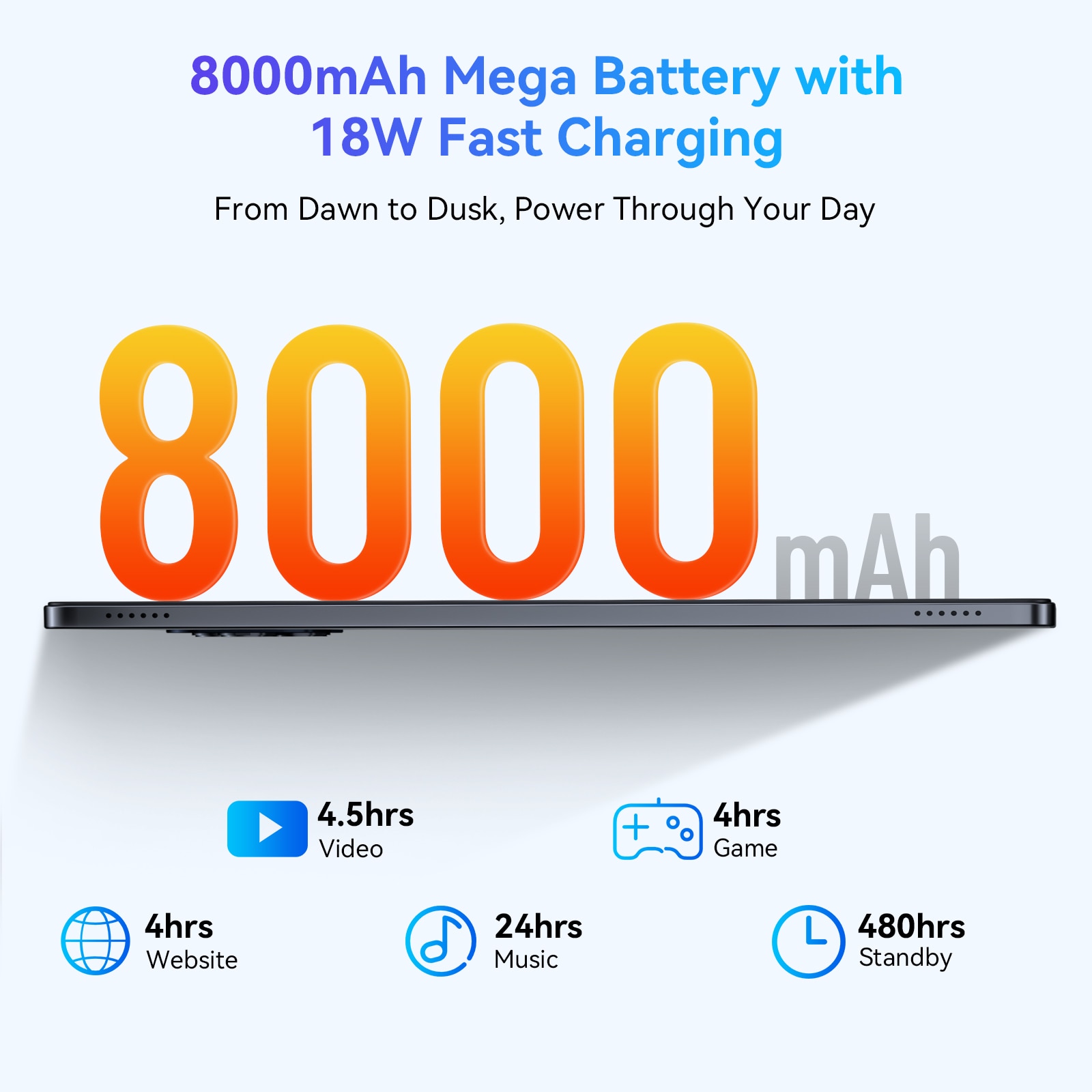 Tableta Blackview W90, 11 inch, Android 15, 5.0, WiFi 6, T310, 24GB Ram(8GB + 16GB extensibili), 800×1280, 256GB ROM, Expandabil 1TB, 5100mAh, Gri