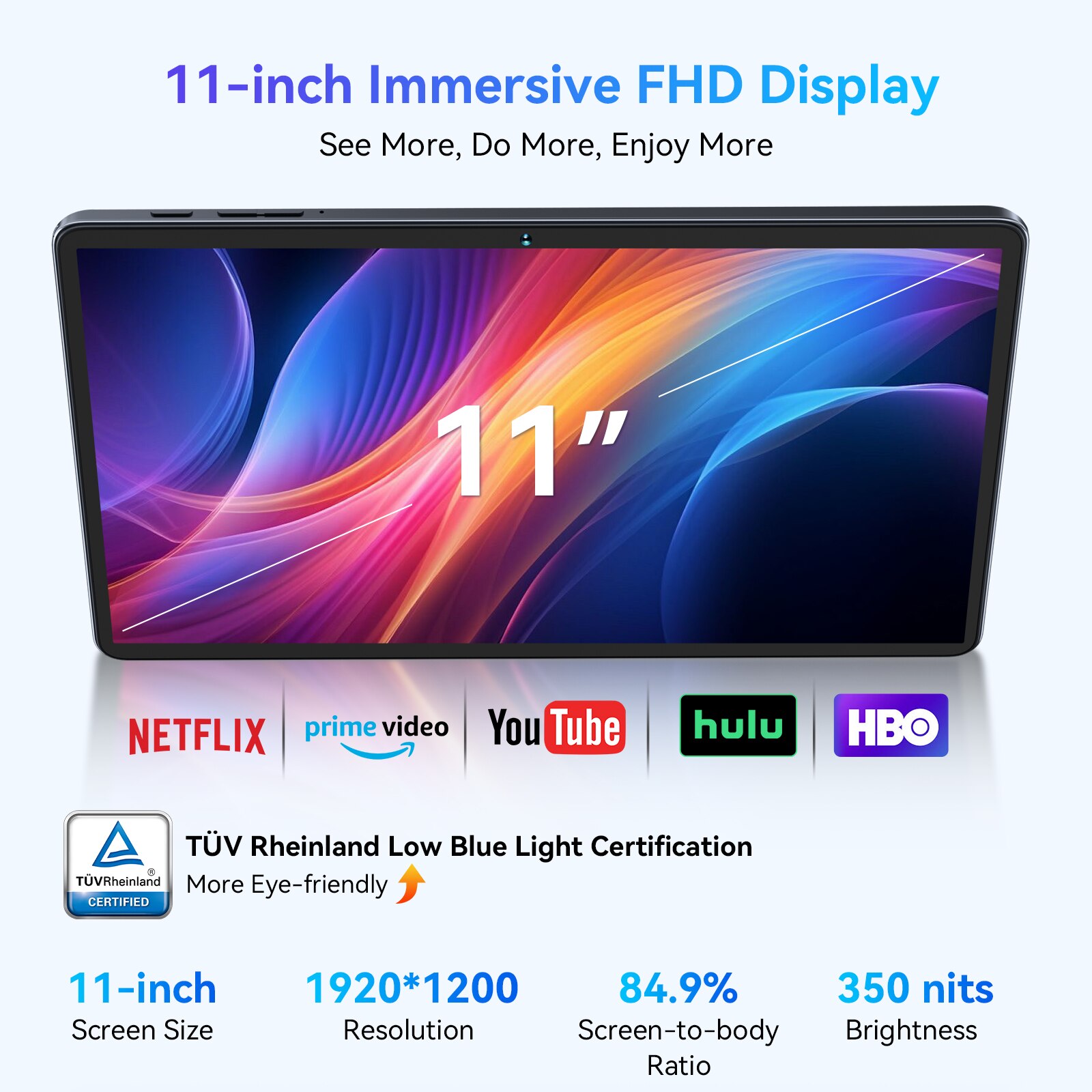 Tableta Blackview W90, 11 inch, Android 15, 5.0, WiFi 6, T310, 24GB Ram(8GB + 16GB extensibili), 800×1280, 256GB ROM, Expandabil 1TB, 5100mAh, Gri