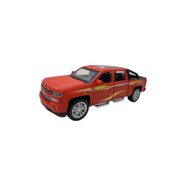Piros Chevrolet Silverado replika modell hangokkal és fényekkel