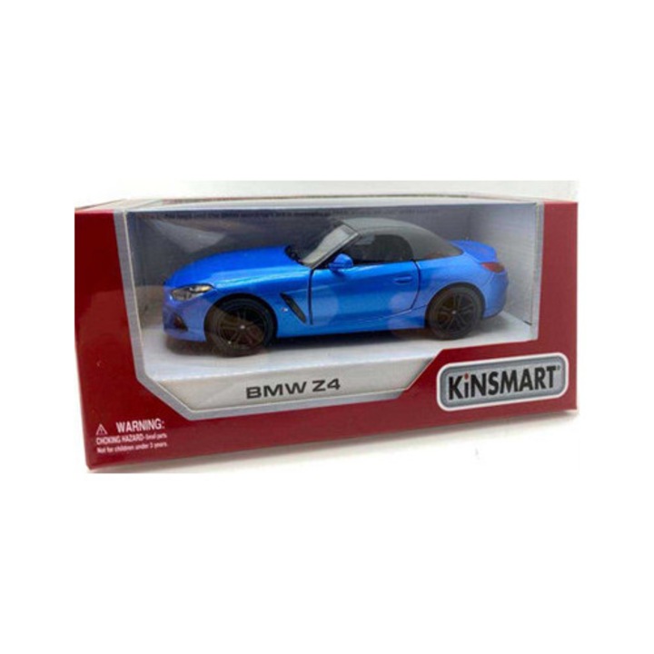 2019 BMW Z4 kék 1/36 méretarányú modell