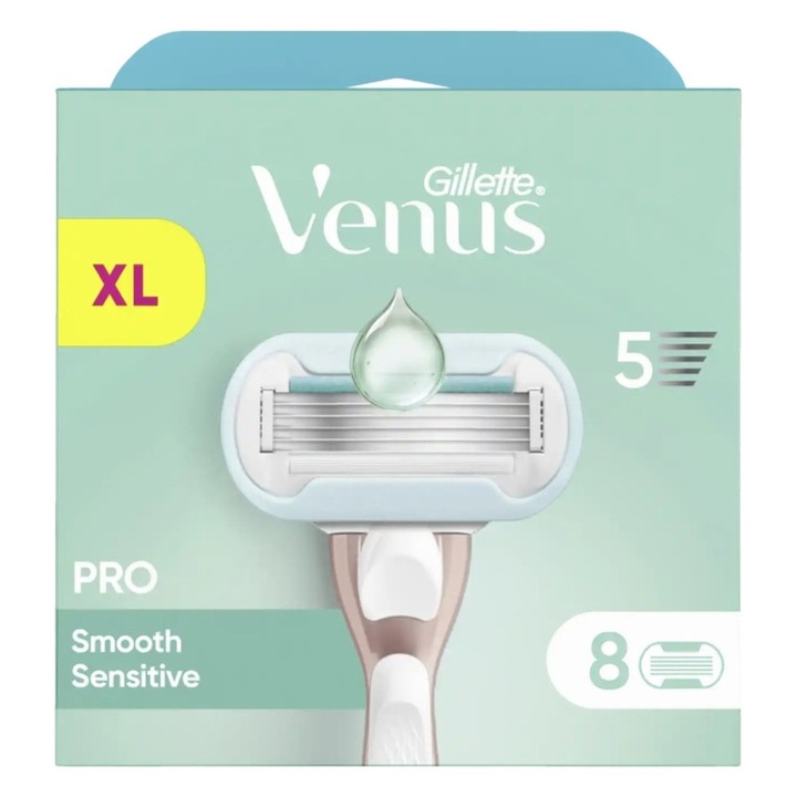 Gillette Venus Pro Smooth Sensitive pengék 8 db utántöltő