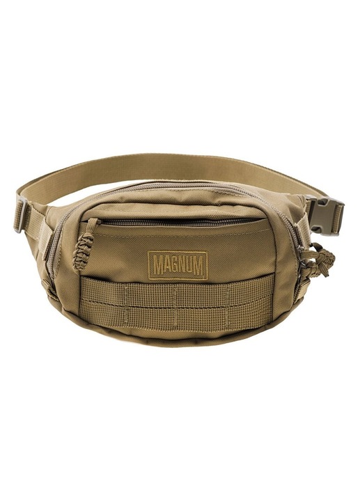 Magnum táska, 2L, 22x14x8cm, olívazöld, 3 cipzáras zseb